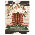 Recinto 13 x 18 in. Boots Southern State of Mind Printed Garden Flag RE3460608
